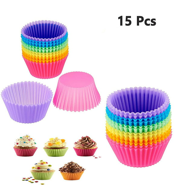 20 PCS Silicone Molds Reusable Cupcake Liners Baking Cups Muffin Dessert Cookie